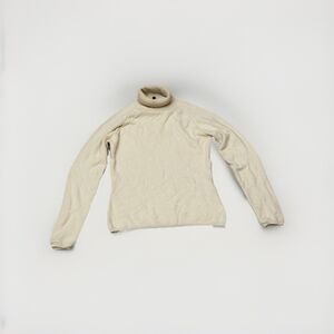 Loro Piana Women’s Cashmere Turtleneck Sweater Pullover Ivory 42